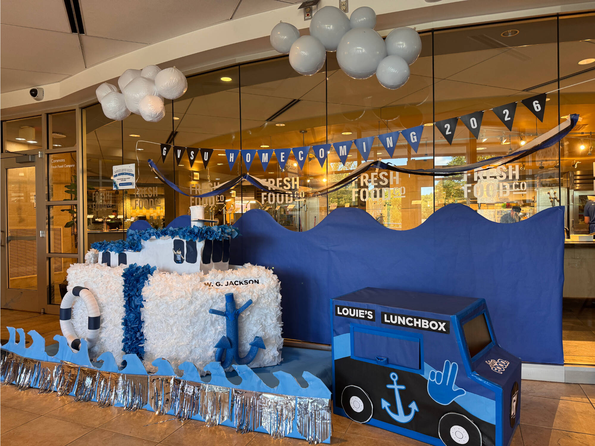 Photo of homecoming decorations